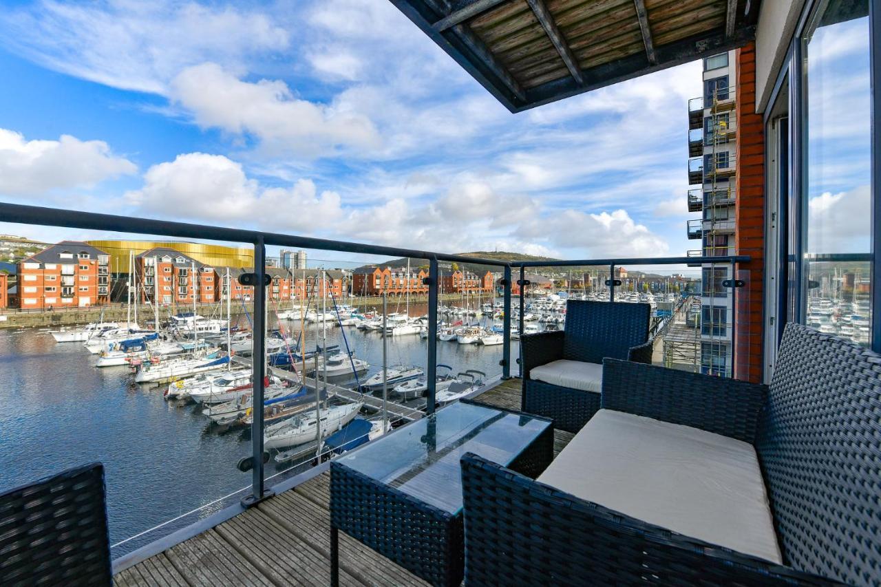 Just Stay Wales - Meridian Wharf, Marina View - 2 Bed Apartment Swansea Eksteriør billede