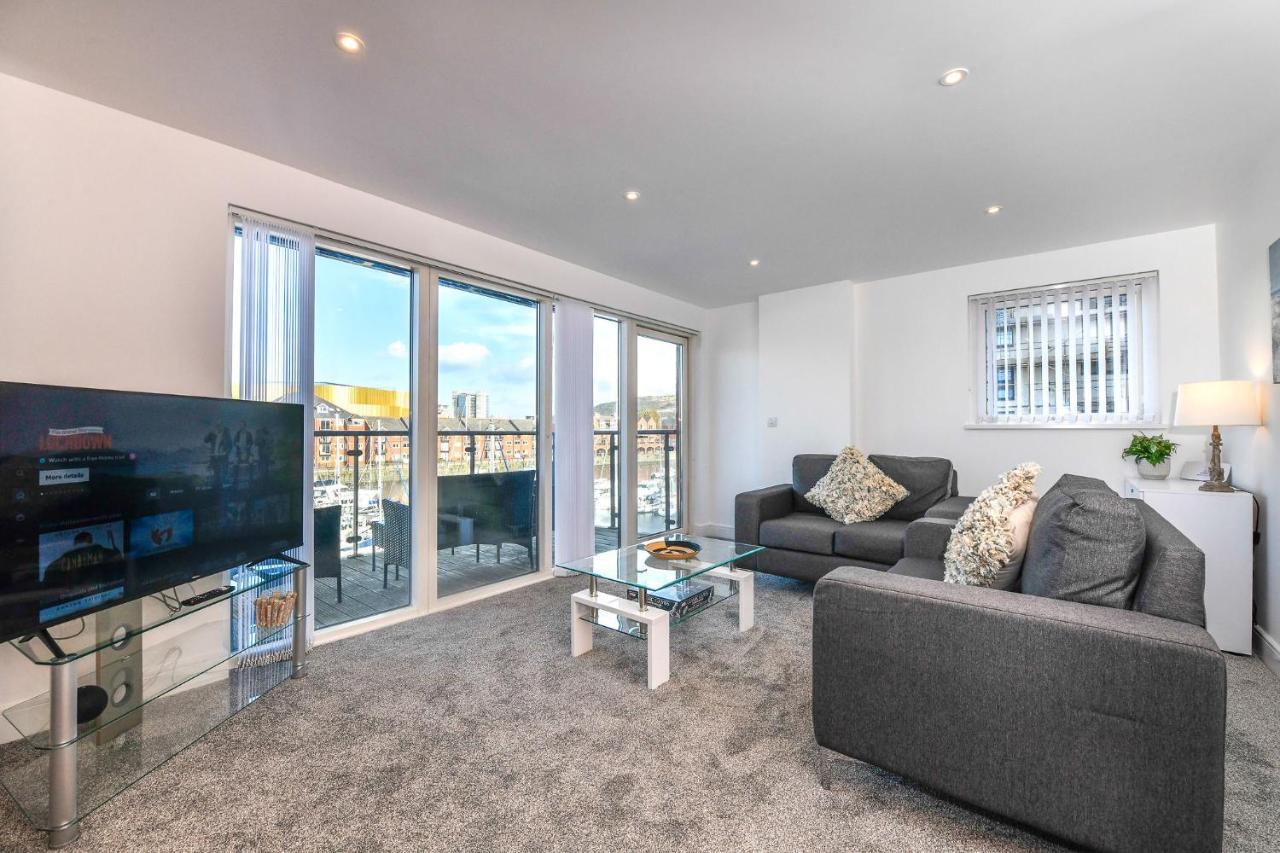 Just Stay Wales - Meridian Wharf, Marina View - 2 Bed Apartment Swansea Eksteriør billede